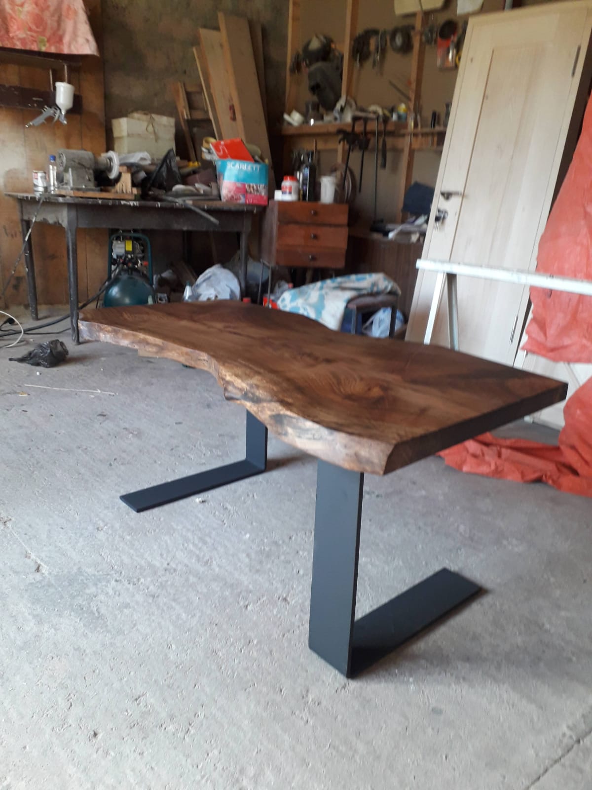 Live Edge Table - After