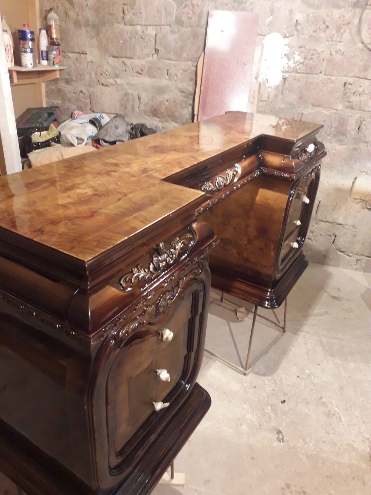 Marble Top Sideboard - After