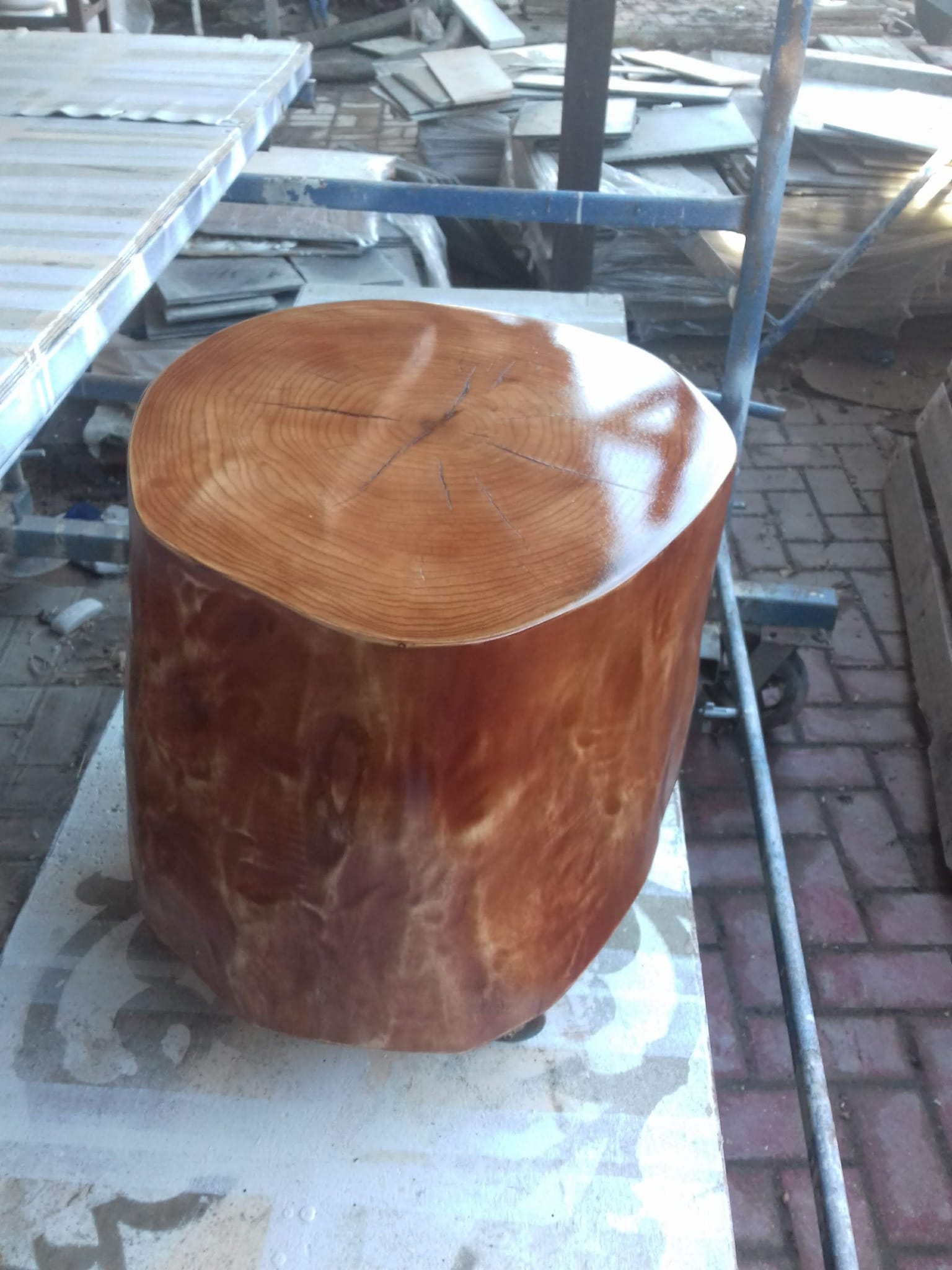 Log Side Table